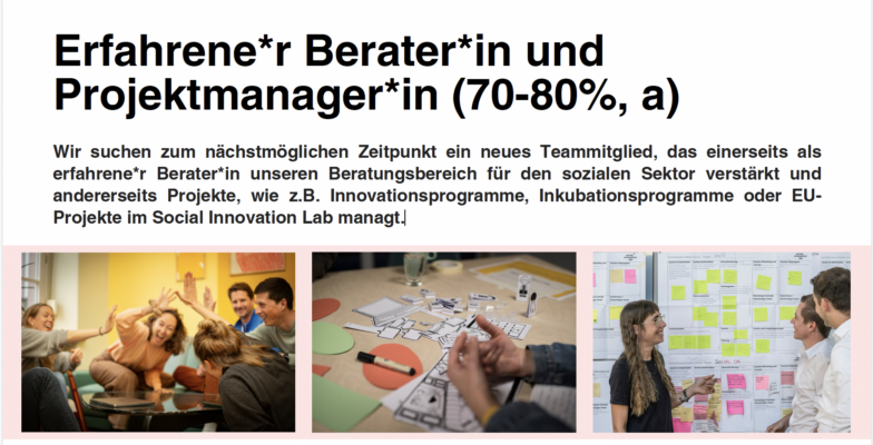 Stellenausschreibung Berater*in